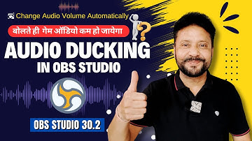 How To Auto Lower Game Audio When You Speak | Audio Ducking OBS Studio | Tutorial | Hindi
