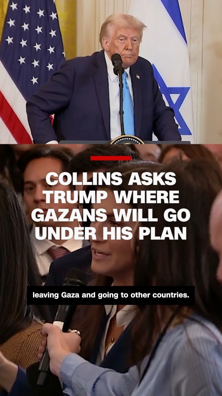 Collins asks Trump where Gazans would go under his plan