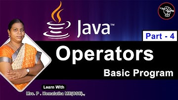 Learn Java | Operators in Java in Tamil | Part 4 | தமிழ் அகாடமி