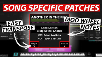 Easy Transpose Update - Song Specific MainStage Patches