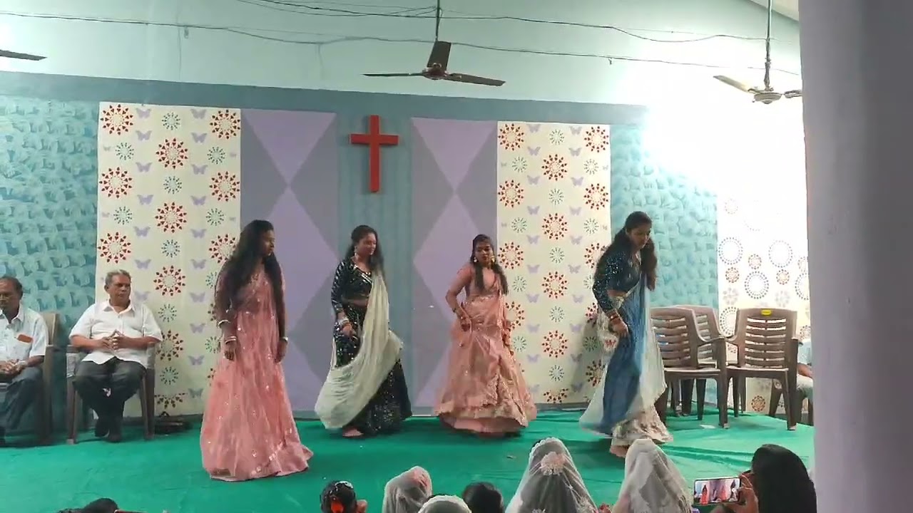 Girls Dance New year Mitting Sareya Church #jesusfilm #jesus #dance #girls