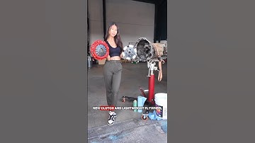 Stage 3 clutch kit & lightweight flywheel install on the 350Z #nissan #z32 #diy #carmods