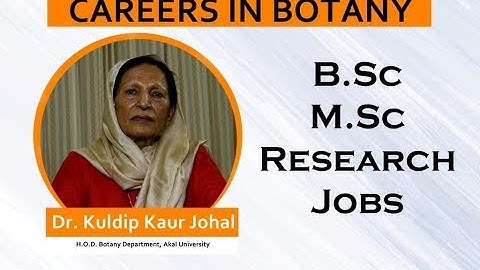 CAREERS IN BOTANY – B.Sc,M.Sc,Research |  Jobs after Botany Degree