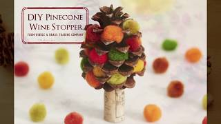 DIY Pinecone Wine Stopper