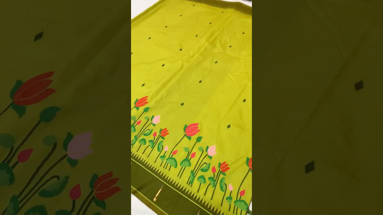 Designer Lotus Weaving Pichwai Paithani Saree