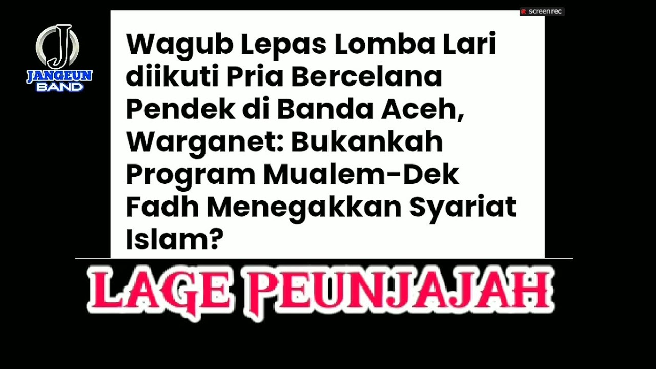 Jangeun Band -  Lage Peunjajah