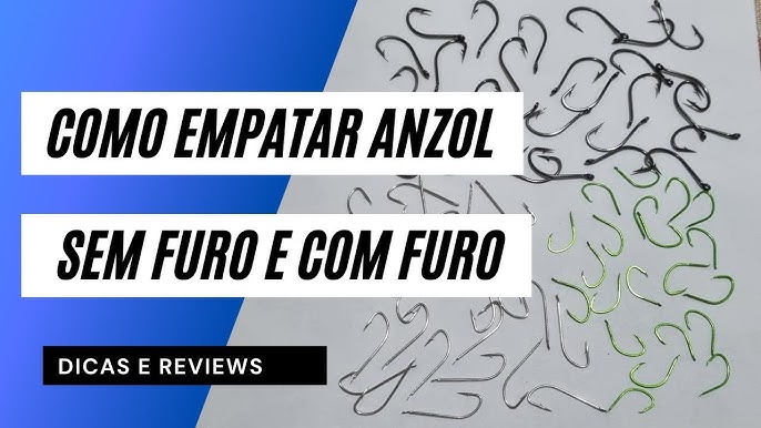 COMO EMPATAR ANZOL SEM FURO (sem olhal) 