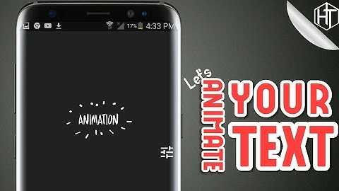 How to make animated text in any android Phone | without root | legend app review