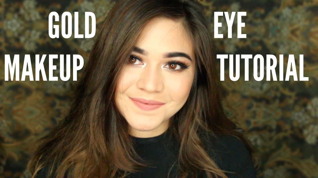 Gold Eye Makeup Tutorial SarahAyu YouTube