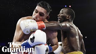 'You didn't quit?': Terence Crawford and Amir Khan clash over low blow in welterweight fight