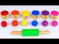 Play with clay  learning colors and letters  kidss by muffin socks