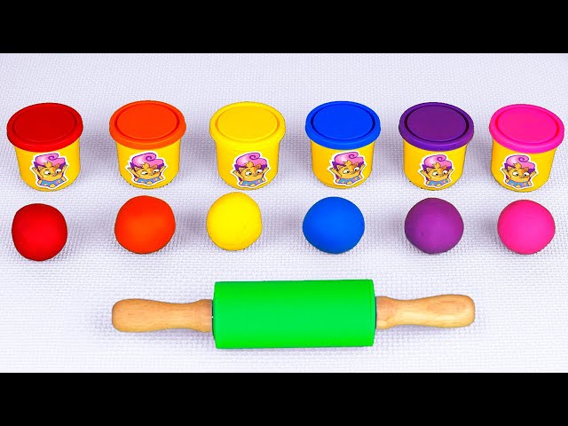 Play With Clay 🌈😻 Learning Colors and Letters | Kids Videos By Muffin Socks class=
