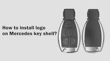 How to install Mercedes smart key shell logo?