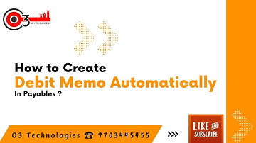 How to Create Debit Memo Automatically in Payables?