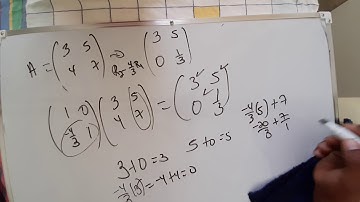 Matriz triangular inferior y triangular superior. Factorizacion LU