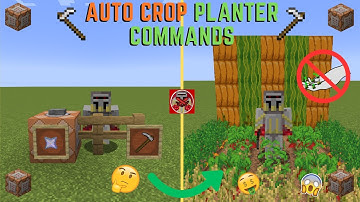 Command Block Tutorial #194: Auto Crop Planter Commands in Minecraft (1.20+)