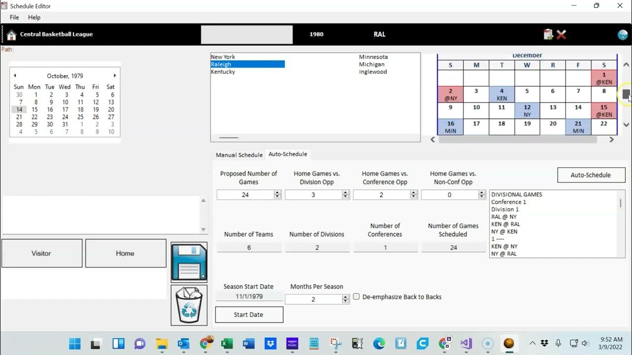 4th Street Basketball Schedule Maker YouTube