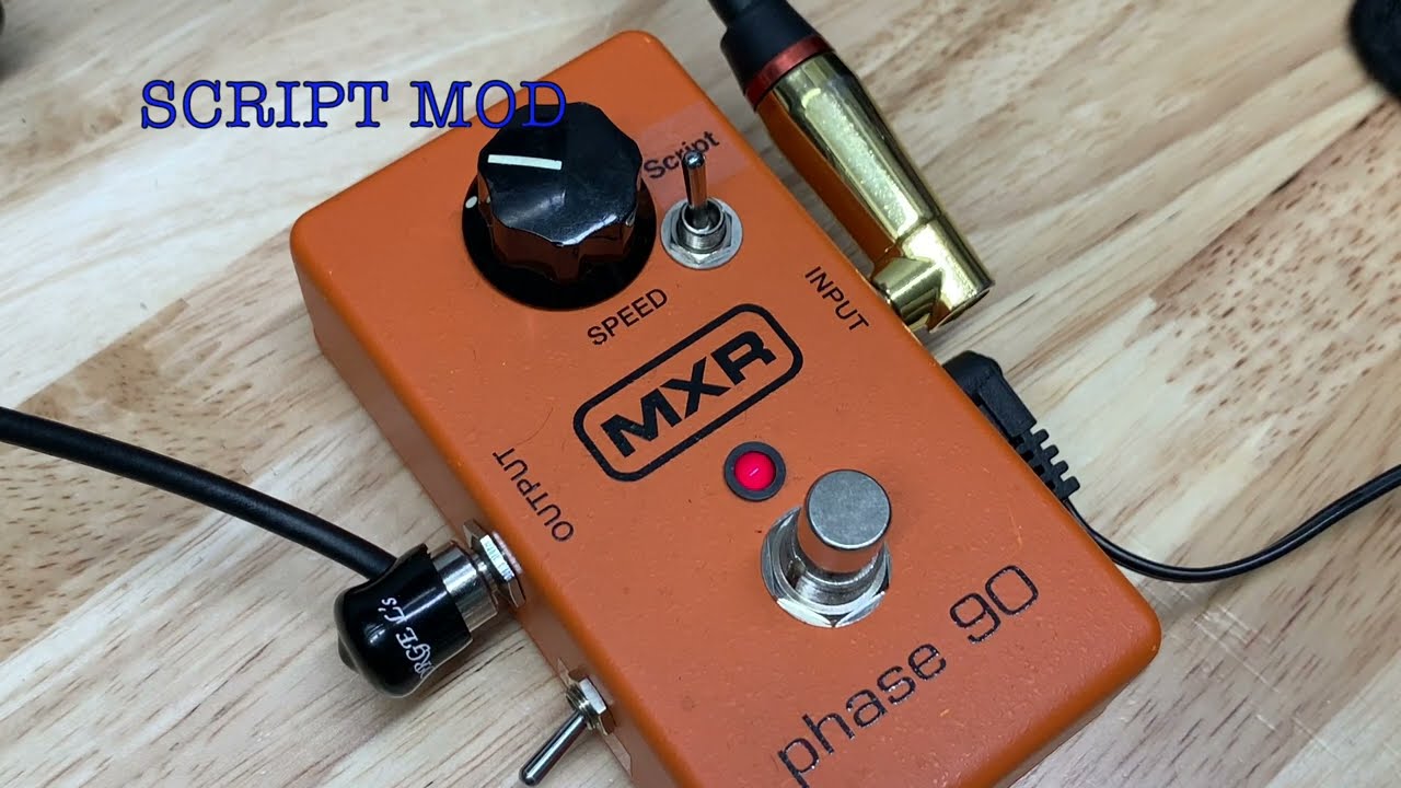 ギター MXR phase90 Vibe mod MXR Phase 90 (Script & Vibe Mods) - YouTube