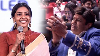 Balakrishna applauds Aishwarya Lekshmi's captivating speech at the South Movie Awards