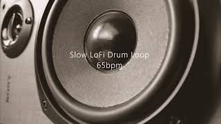 Video thumbnail of "Free Drum Loop - Lofi Drum Loop - Slow 65 BPM LOFI Drum Loop"