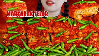 RAWITNYA NGAJAK RIBUT🙃 ASMR MARTABAK TELOR MANDI SAMBEL MERCON 🥵 PEDESNYA GAK SANTUY