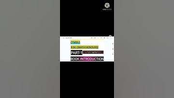 TILKA MANJHI BHAGALPUR UNIVERSITY PART-1 (MATH HONOUR) BOOK INTRODUCTION IN HINDI #shorts