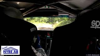 Jonas Kruse och Maja Bengtsson Slottssprinten Rally Light SS2 2020