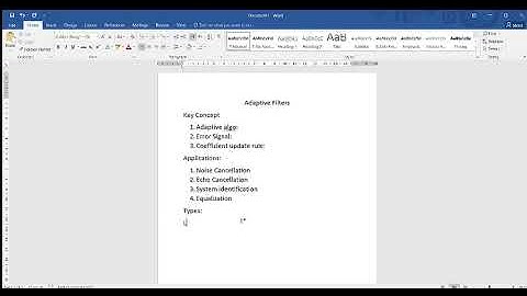 Adaptive Filters | Digital Signal Processing | 21-TE-62