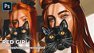 Red Girl - Speed Art 