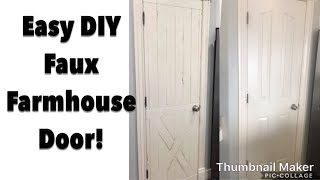 In this video i show you how to take your normal interior hollow core
door and turn it into a farmhouse door! by adding some thin shiplap
the front side y...