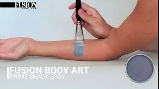 Fusion Body Art Prime Shady Gray Face Paint Swatch