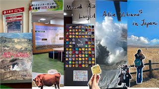 JAPAN VLOG🏔️ day trip to Mt.Aso, helicopter riding, aso sanjo shrine and exploring at kusasenri
