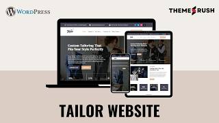 Talr – Tailor WordPress Template Installation & Customization Tutorial