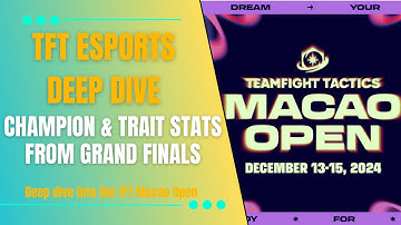 CHAMPION & TRAIT FACTS FROM THE TFT MACAO OPEN GRAND FINALS