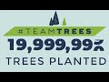 The moment mrbeast markrober and teamtrees planted 20000000 trees
