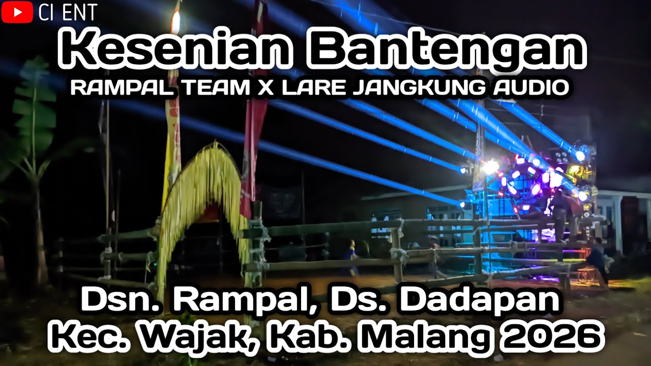 Kesenian Bantengan RAMPAL TEAM X LARE JANGKUNG AUDIO Ds. Dadapan, Kec. Wajak, Kab. Malang, 2026