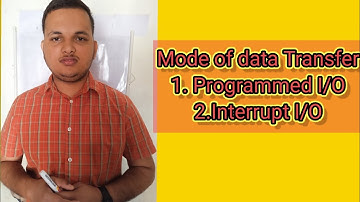 Mode of data transfer in Hindi||progrmmed I/O|| Interrupt I/O||DMA #bca #coa