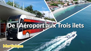 De l'aéroport aux Troisilets en transport, TCSP et Vedette