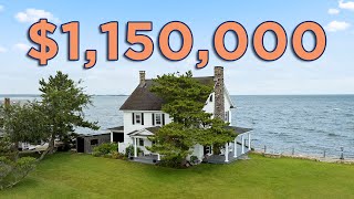 $1.15M Private Island Paradise: Stunning Summer Home with 360° Ocean Views in Branford, CT!