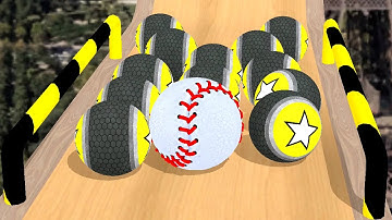 Sky Rolling Ball Going Run 3D Gameplay Speedrun Level 72