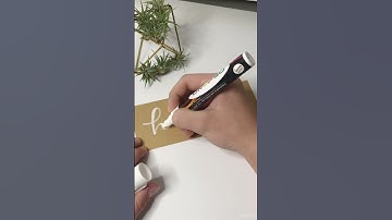Chalk marker lettering faux calligraphy!