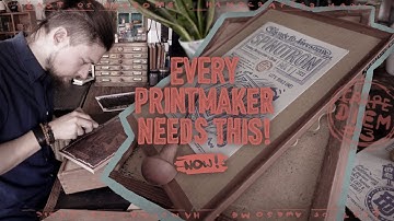 SPINOTRON MK I: Make the Ultimate Linocut & Blockprinting Gadget for under 30$