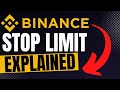 STOP LIMIT ORDER TYPE ON BINANCE EXPLAINED