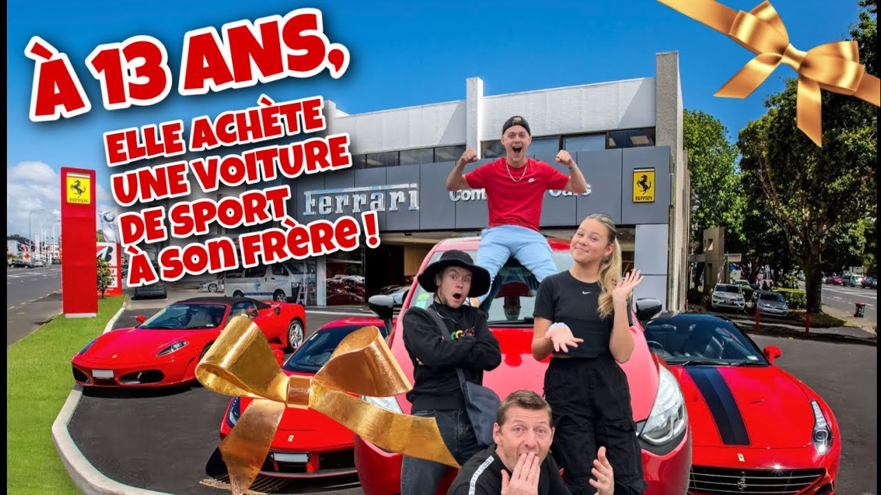 À 13 ANS, ELLE ACHÈTE UNE VOITURE DE SPORT À SON FRÈRE !😱
