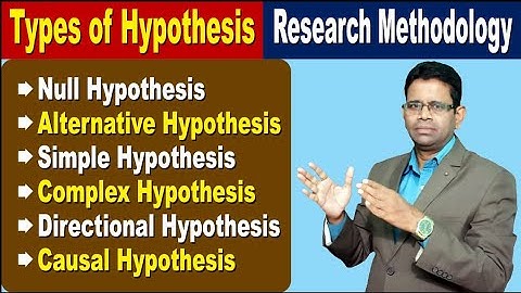 Types of Hypothesis  #hypothesistesting  #researchmethodology #bba #bcom #mcom #mba  #pmir #pgt #nta