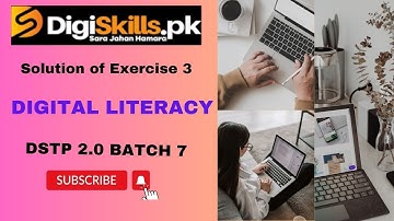 Digital literacy exercise no 3 batch 7 solution| #digital literacy exercise 3 #batch 7|