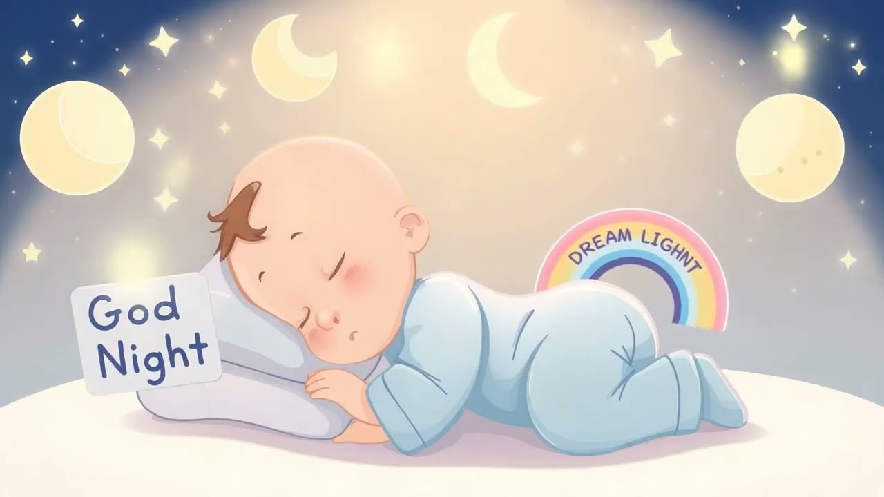 Golden Moon Horizon Opening Soft Dream Gates for Every Tiny Sleeper 🌙✨🍼  3+ Hours