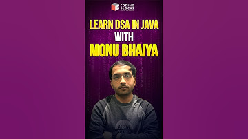 Learn DSA in Java with Monu Bhaiya | Coding Blocks | Programming! #code #codingblocks #dsa #java