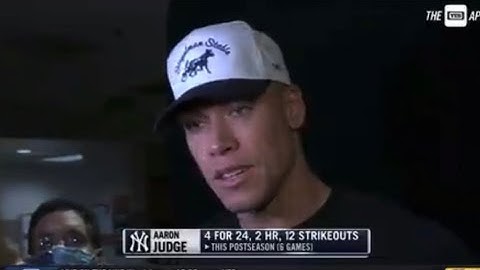 Aaron Judge Talks About ALCS Game 1 Loss Against Astros