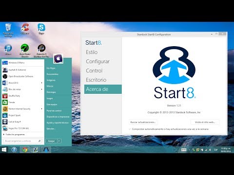 Cómo poner el botón de inicio en Windows 8 - Start8 versión 1.31